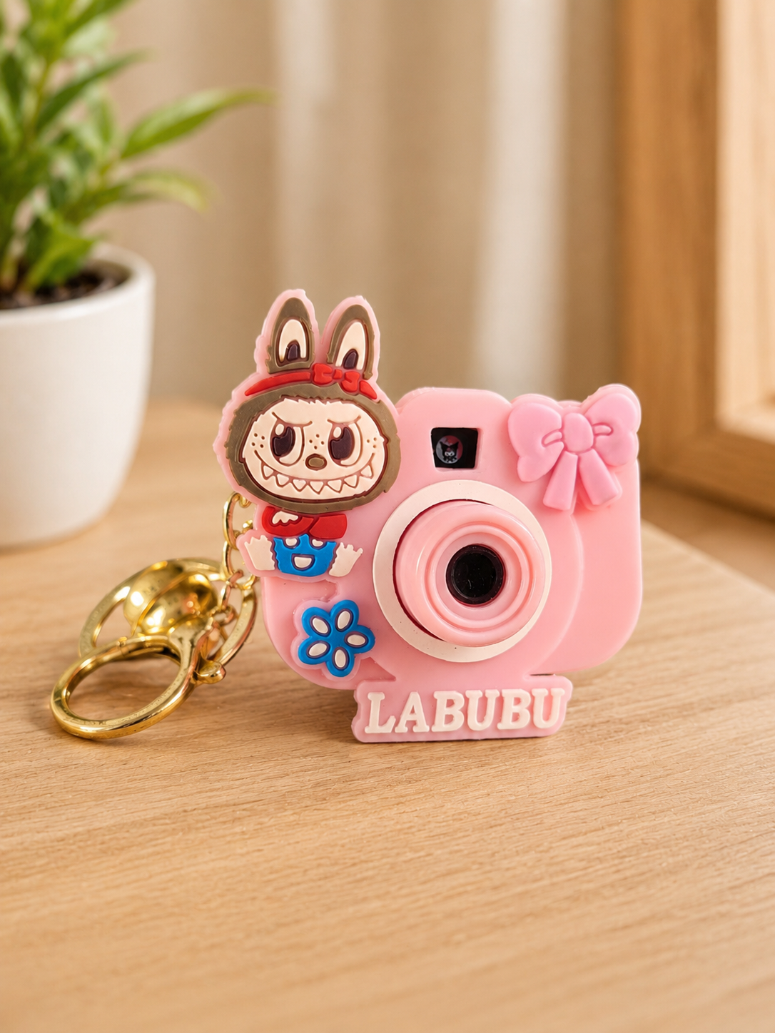 Projection Camera Keychain- Pink