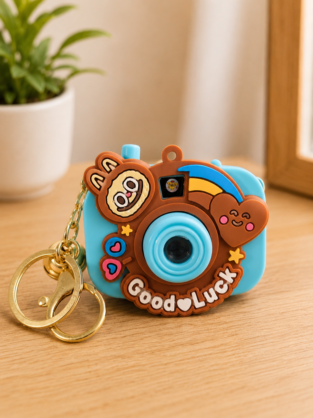 Projection Camera Keychain- Blue