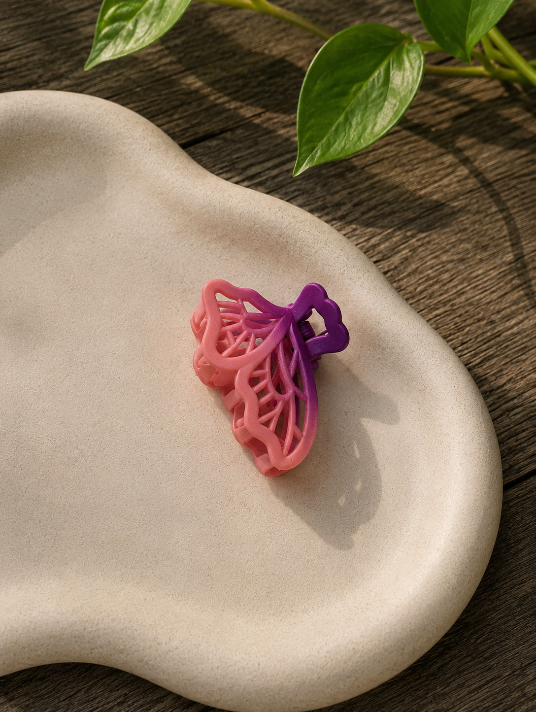 Mini Butterfly shape dual colour Hairclaw