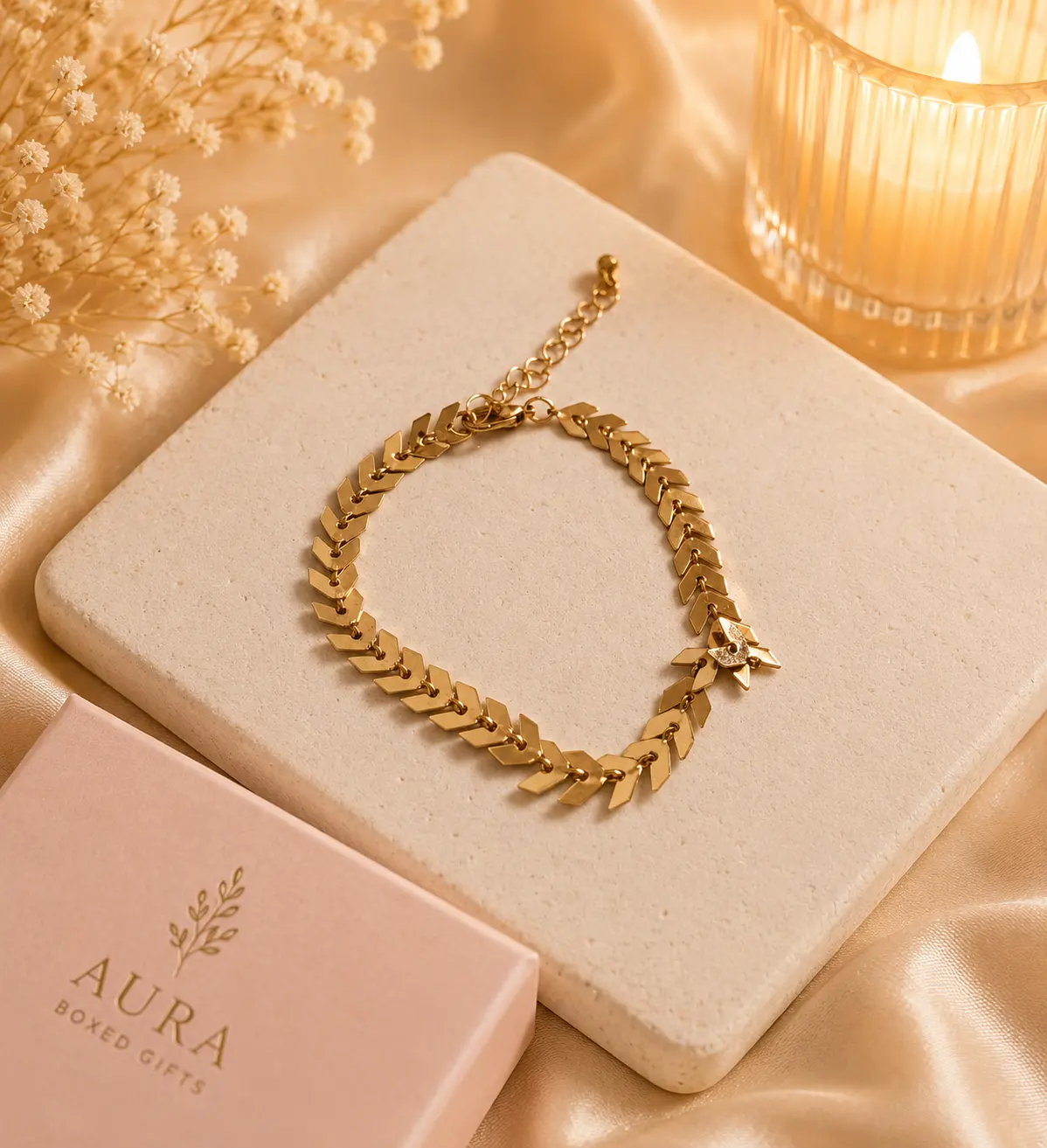 Golden Laurel Bracelet