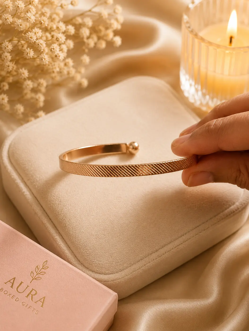 Aurora Texture Cuff bracelet